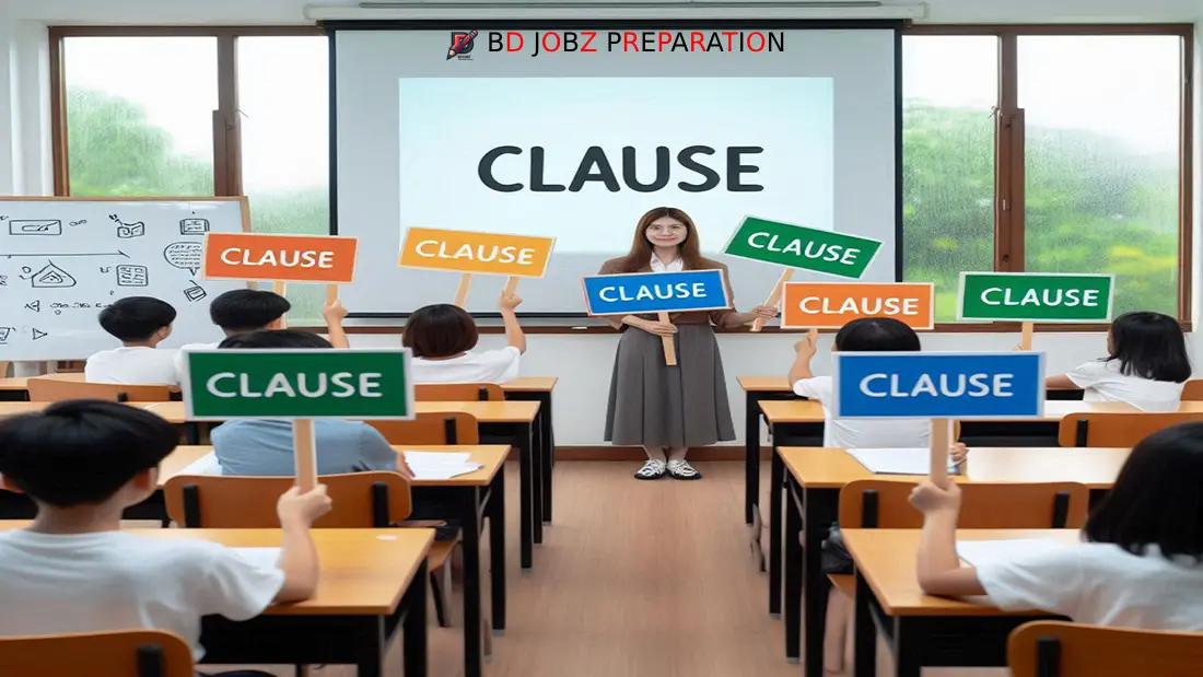 Previous Job Exam Question Solution on Clause with Answers